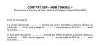 Contrat SEP (Société en Participation)